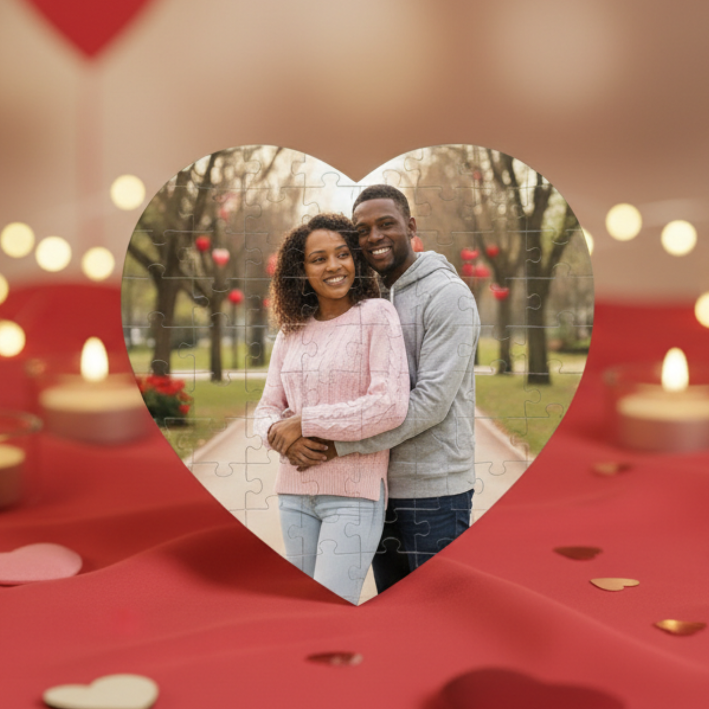 Personalized Heart Photo Puzzle | Custom Valentine’s Day Gift