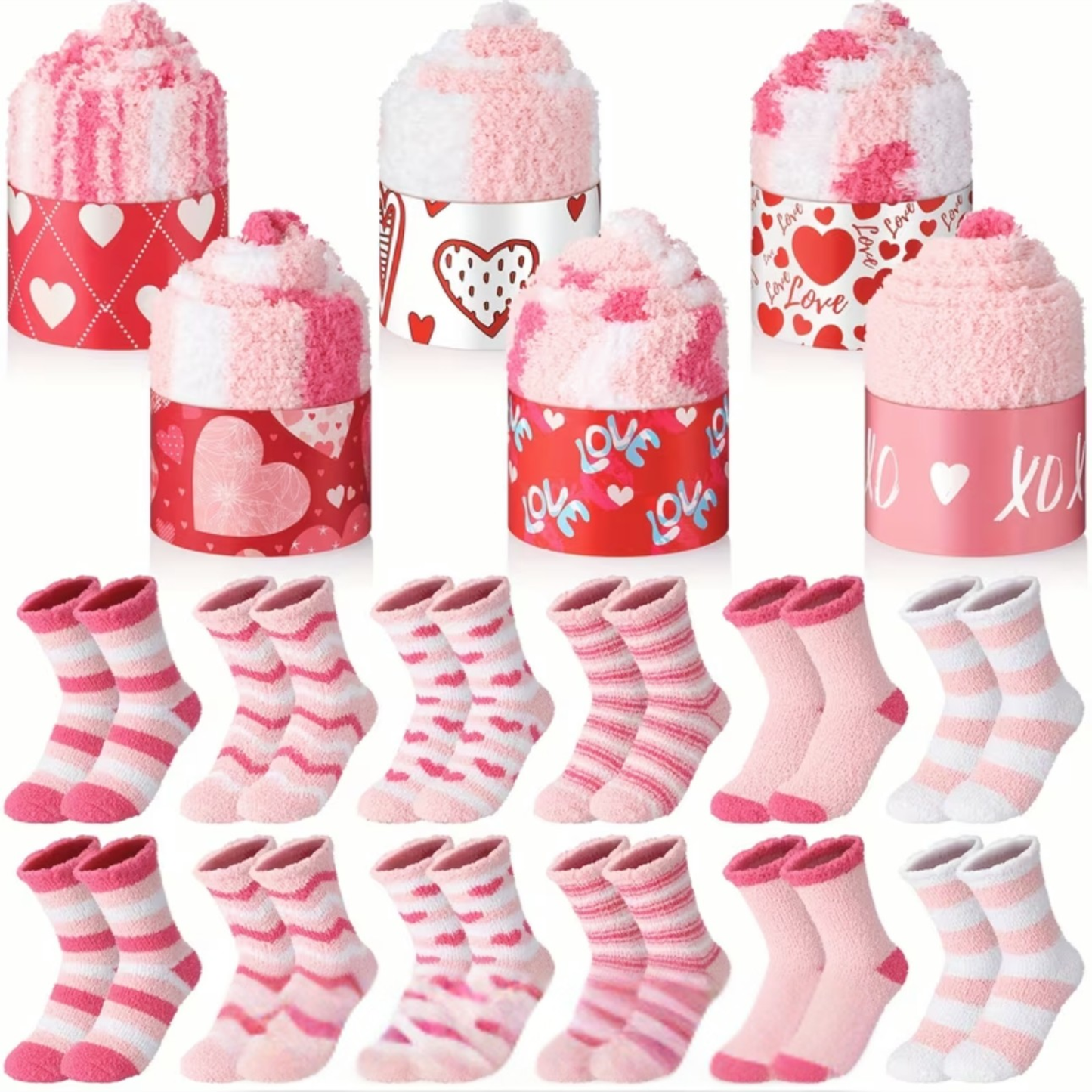 Cupcake Socks | Cozy Valentine Gift | Cute Self-Care Socks