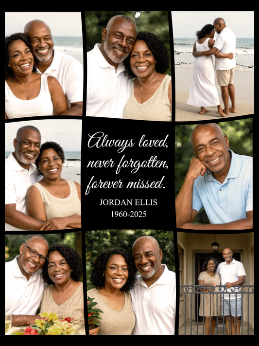 Memorial Blanket Digital Bundle — 5 Designs + Mockups