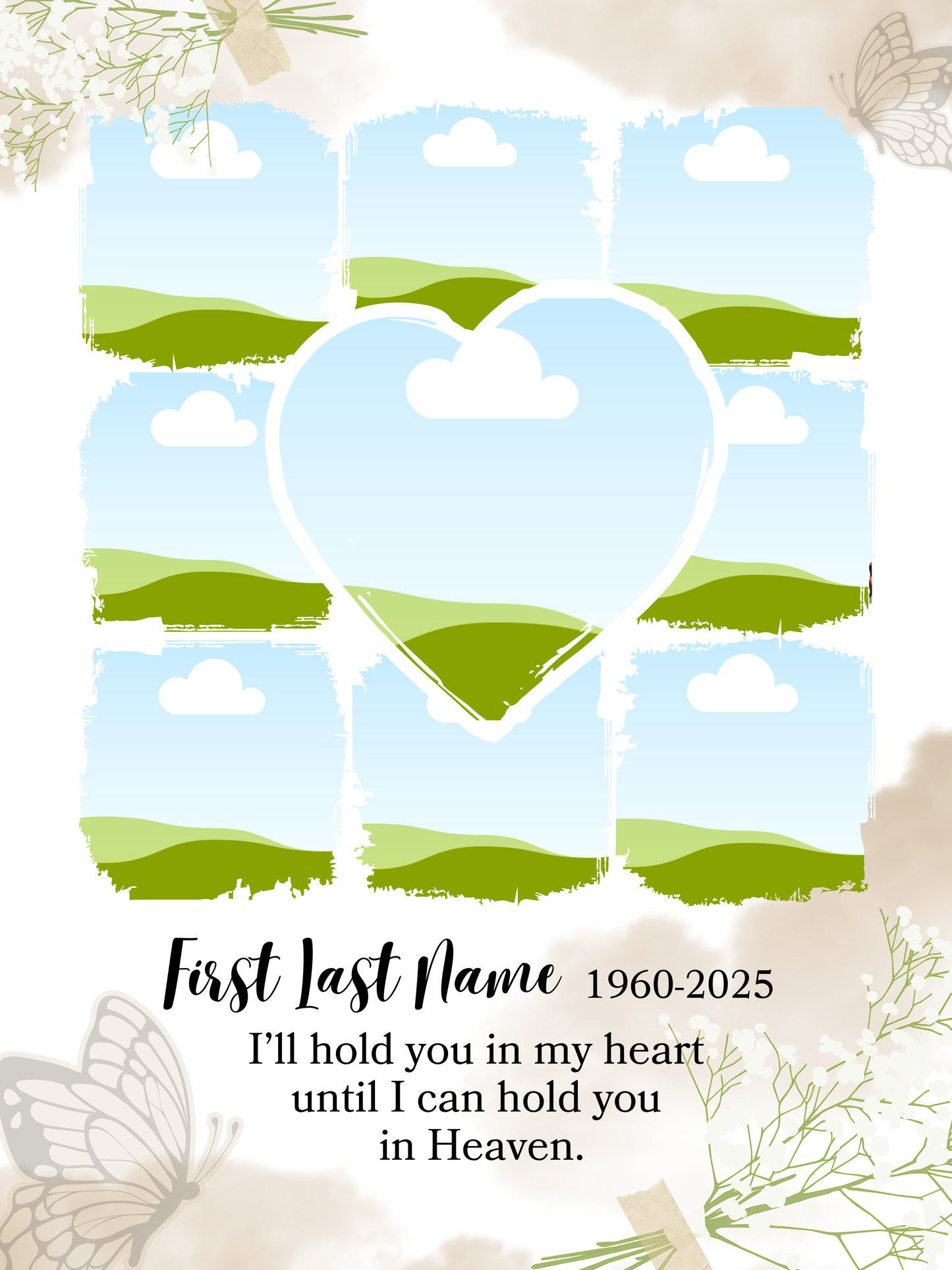 Memorial Blanket Digital Bundle — 5 Designs + Mockups