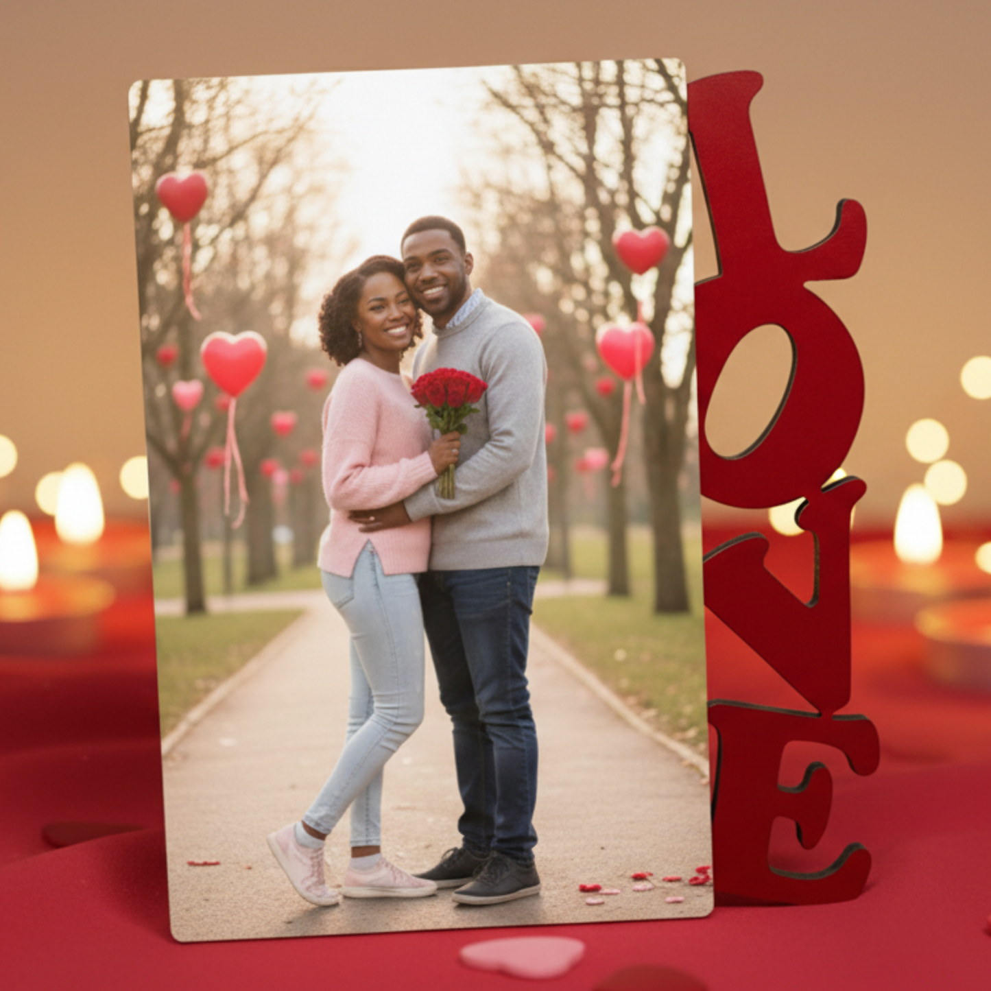 Personalized Love Photo Frame | Custom Valentine’s Keepsake
